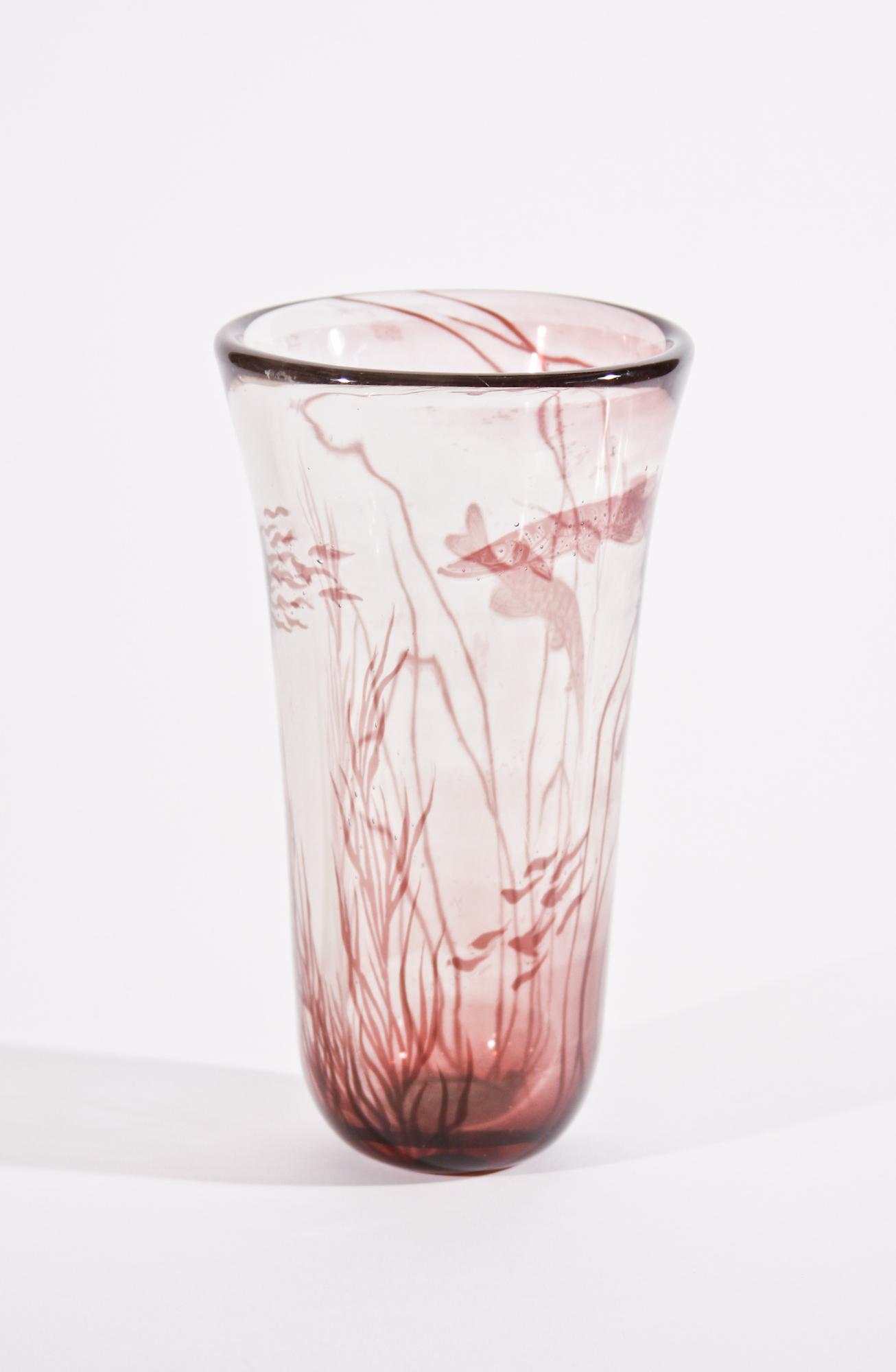 Orrefors 'Graal' Glass Vase 2