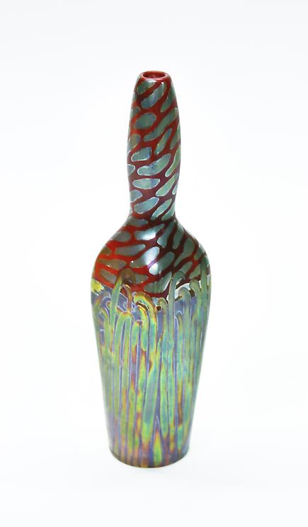 Zsolnay <br>Iridescent Pottery Vase 1