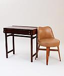 Ed Wormley for Dunbar  <br>Writing Table and Swivel Chair
