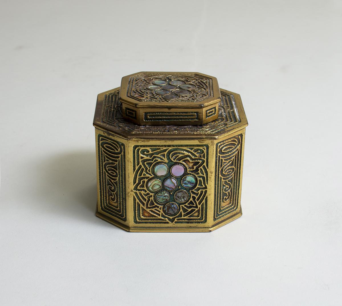 Tiffany Studios Abalone Inkwell 1