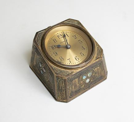 Tiffany Studios Abalone Desk Clock 1