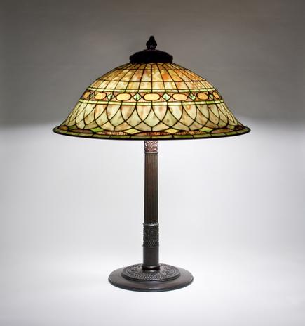 Tiffany Studios <br> Roman Helmet Table Lamp 3
