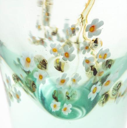Tiffany Favrile Glass Aquamarine Vase 2
