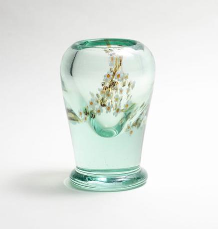 Tiffany Favrile Glass Aquamarine Vase 1