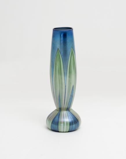 Tiffany Favrile Glass <br> Decorated Onion Vase 2