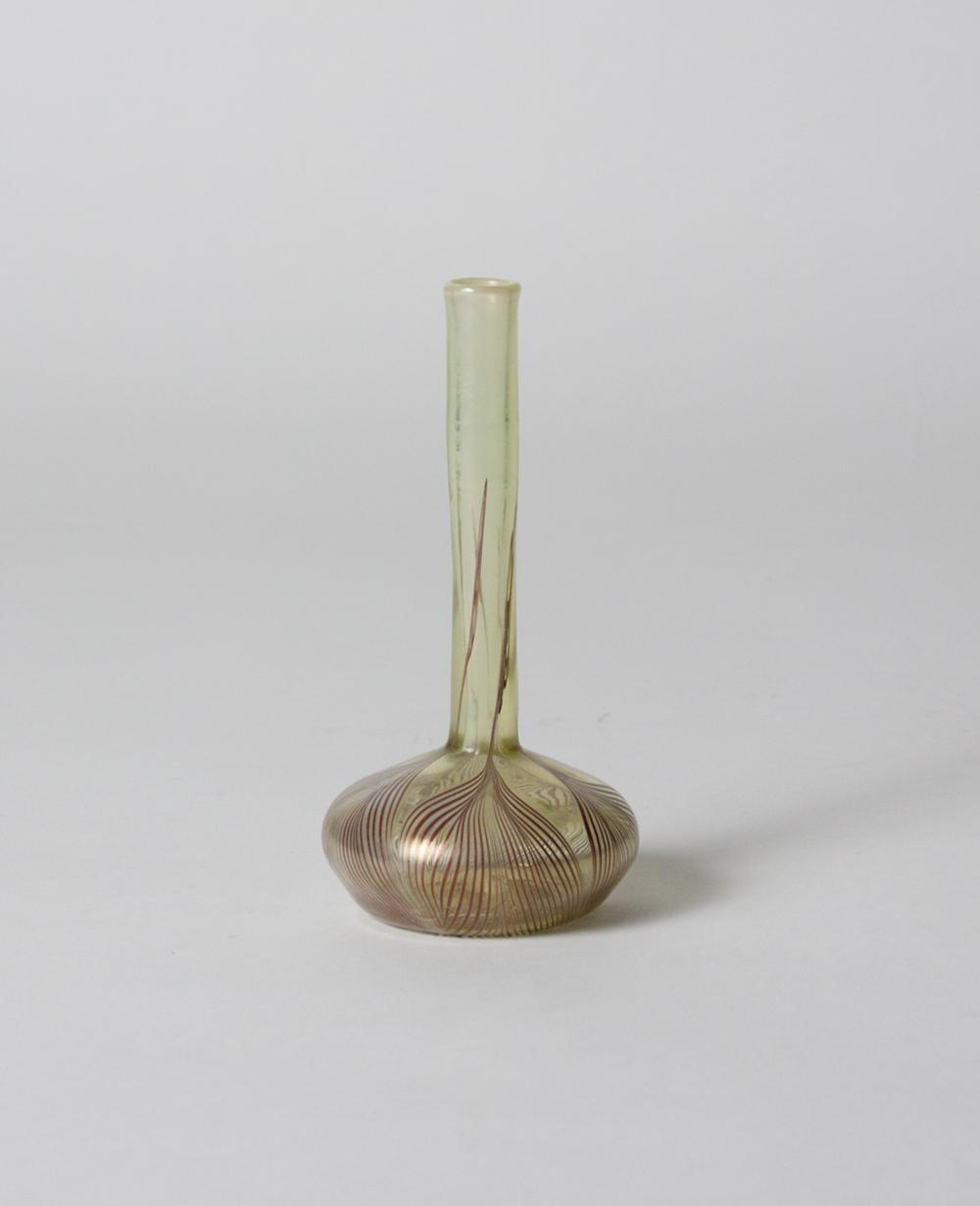 Tiffany Favrile Glass Early Bud Vase 2