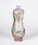 Burgun Schverer & Cie Decorated Vase with White Flowers