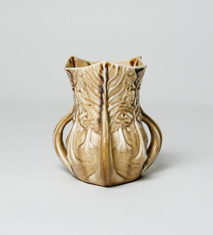 Tiffany Studios Favrile Pottery Three-Handled Vase 1