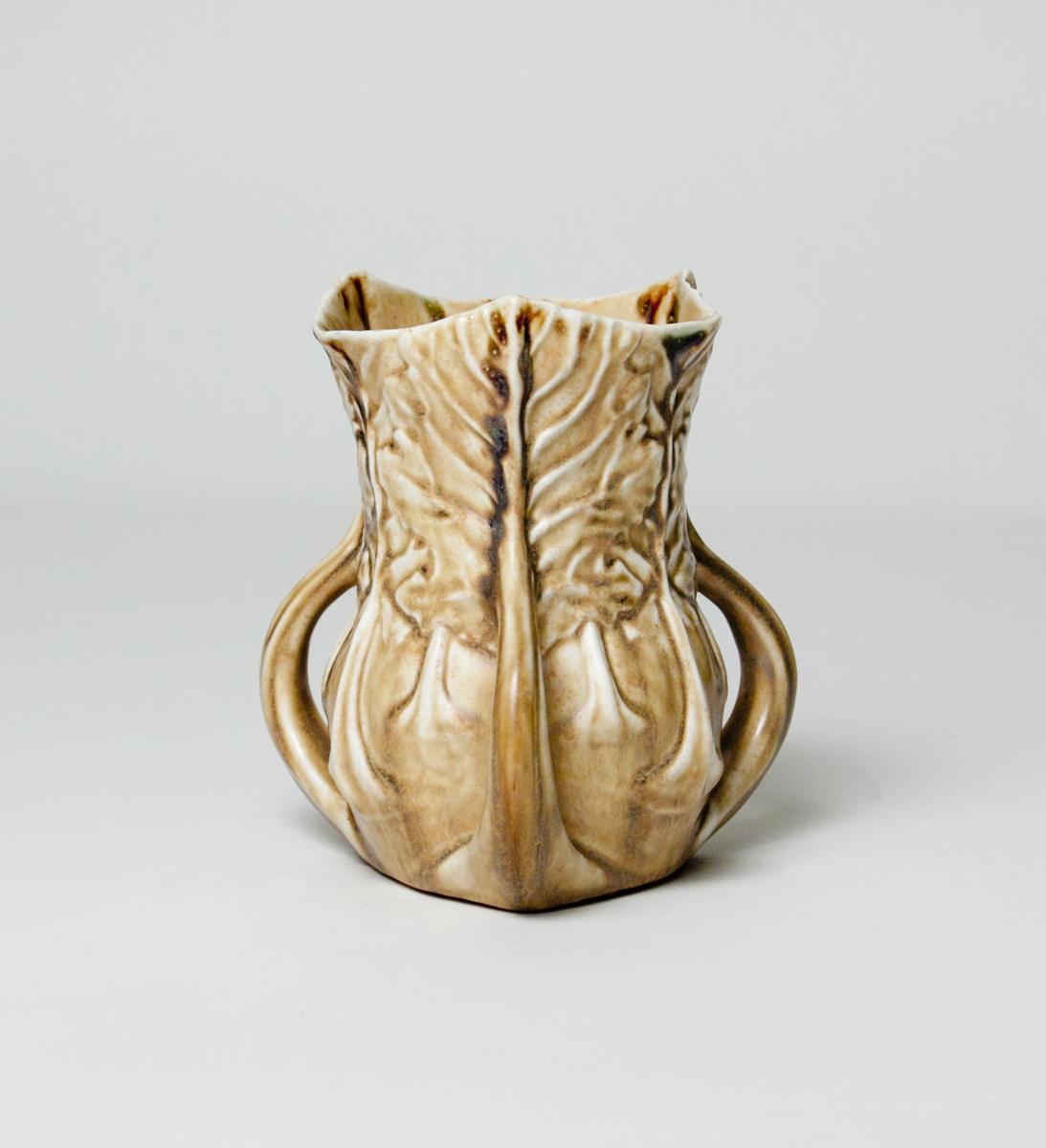 Tiffany Studios Favrile Pottery Three-Handled Vase 1