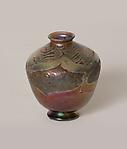 Tiffany Favrile Glass <br> Early Decorated Cypriote Vase