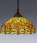 Tiffany Studios <br> Drophead Dragonfly Hanging Shade