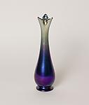 Tiffany Favrile Glass <br> Footed Vase with Trefoil Rim