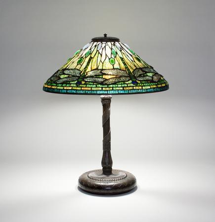 Tiffany Studios <br> Early Dragonfly Lamp 1