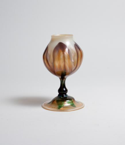 Tiffany Favrile Glass Early Flower Form Vase 1