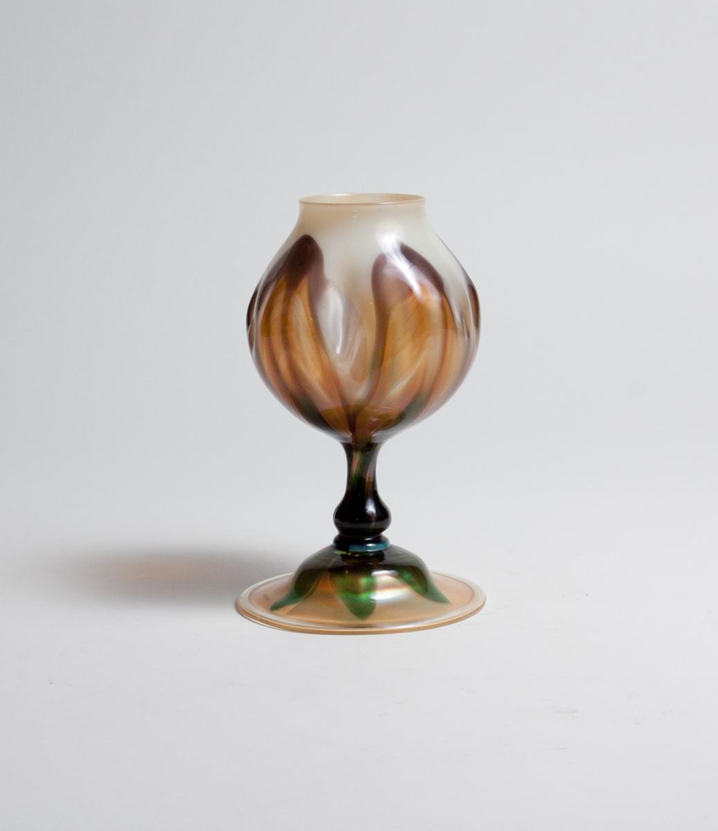 Tiffany Favrile Glass Early Flower Form Vase 2