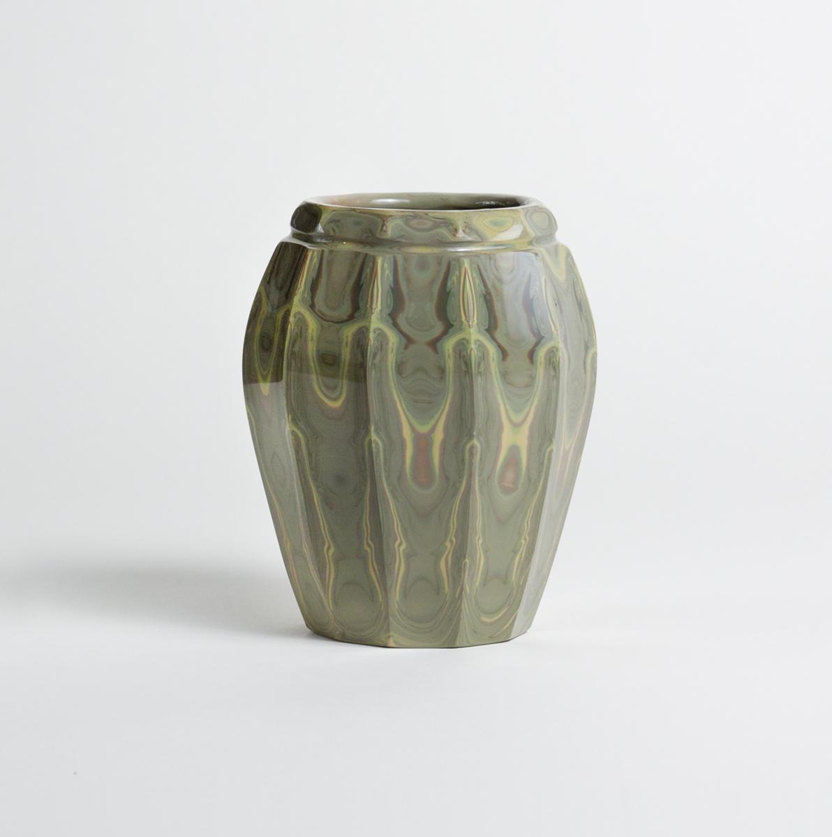 Tiffany Favrile Glass Rare Faceted Agate Vase 1