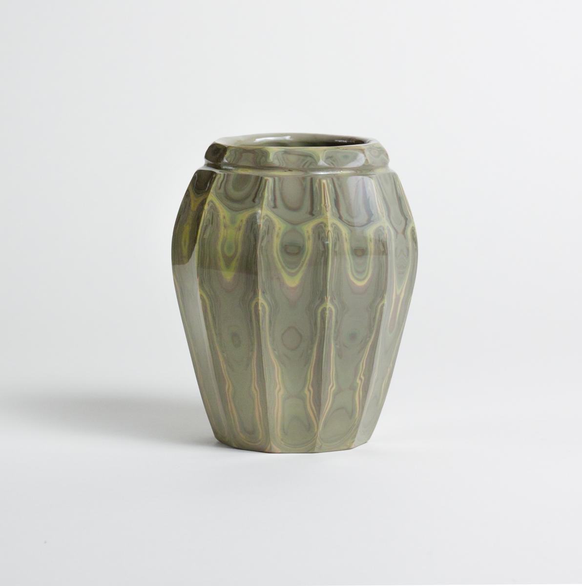 Tiffany Favrile Glass Rare Faceted Agate Vase 2