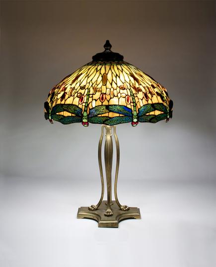 Tiffany Studios Drophead Dragonfly Table Lamp 2