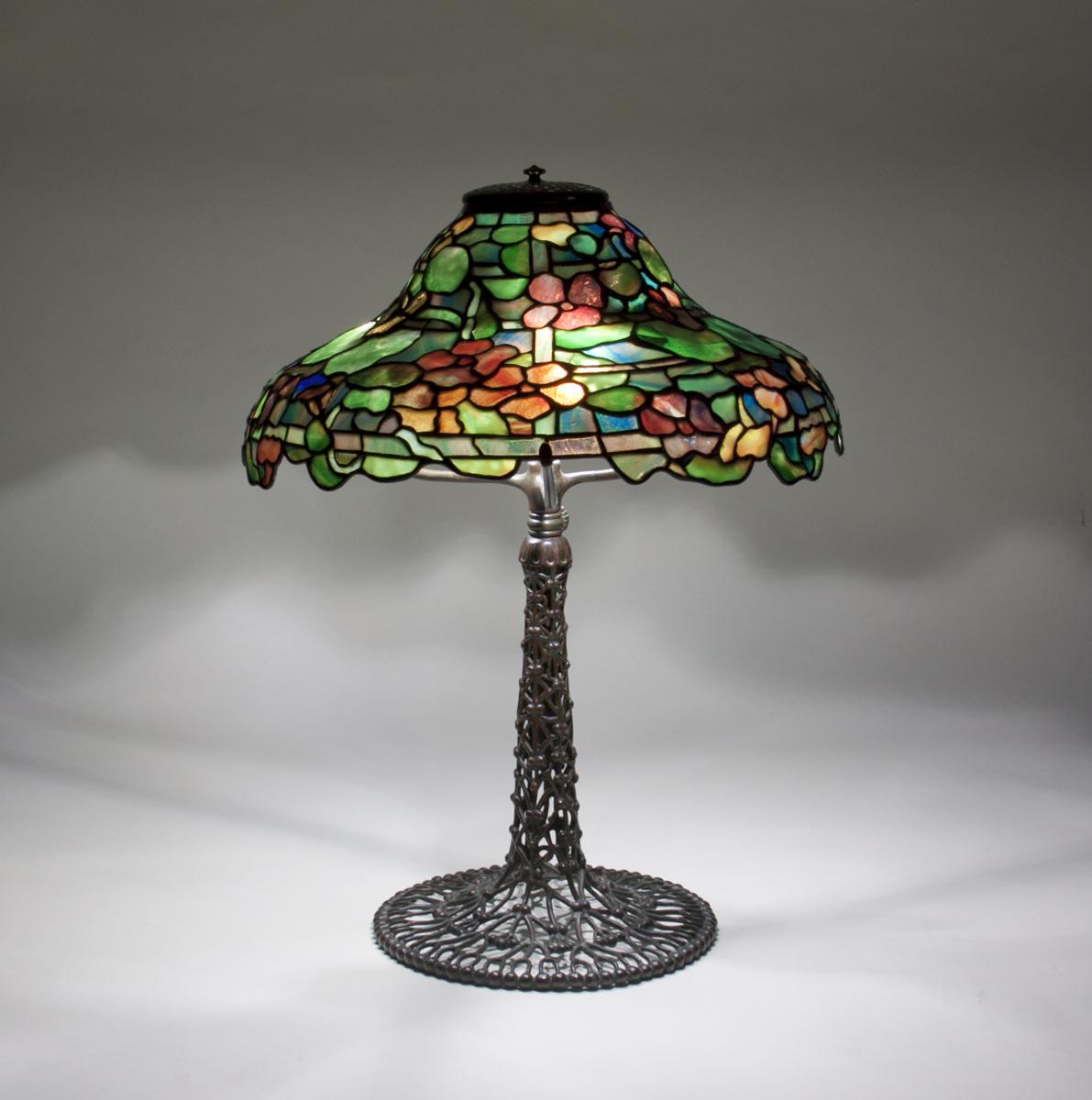 Tiffany Studios Rare Nasturtium Table Lamp 1