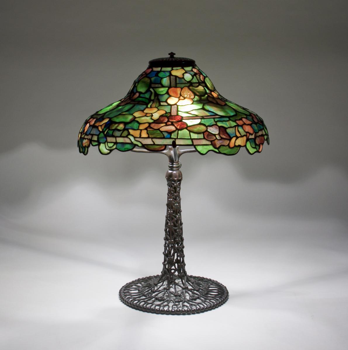 Tiffany Studios Rare Nasturtium Table Lamp 2
