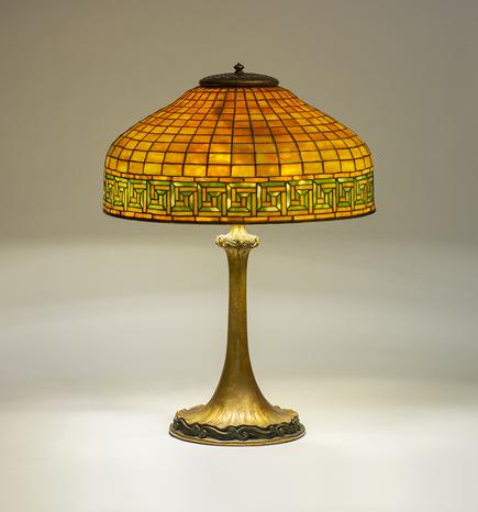 Tiffany Studios Greek Key Table Lamp 1