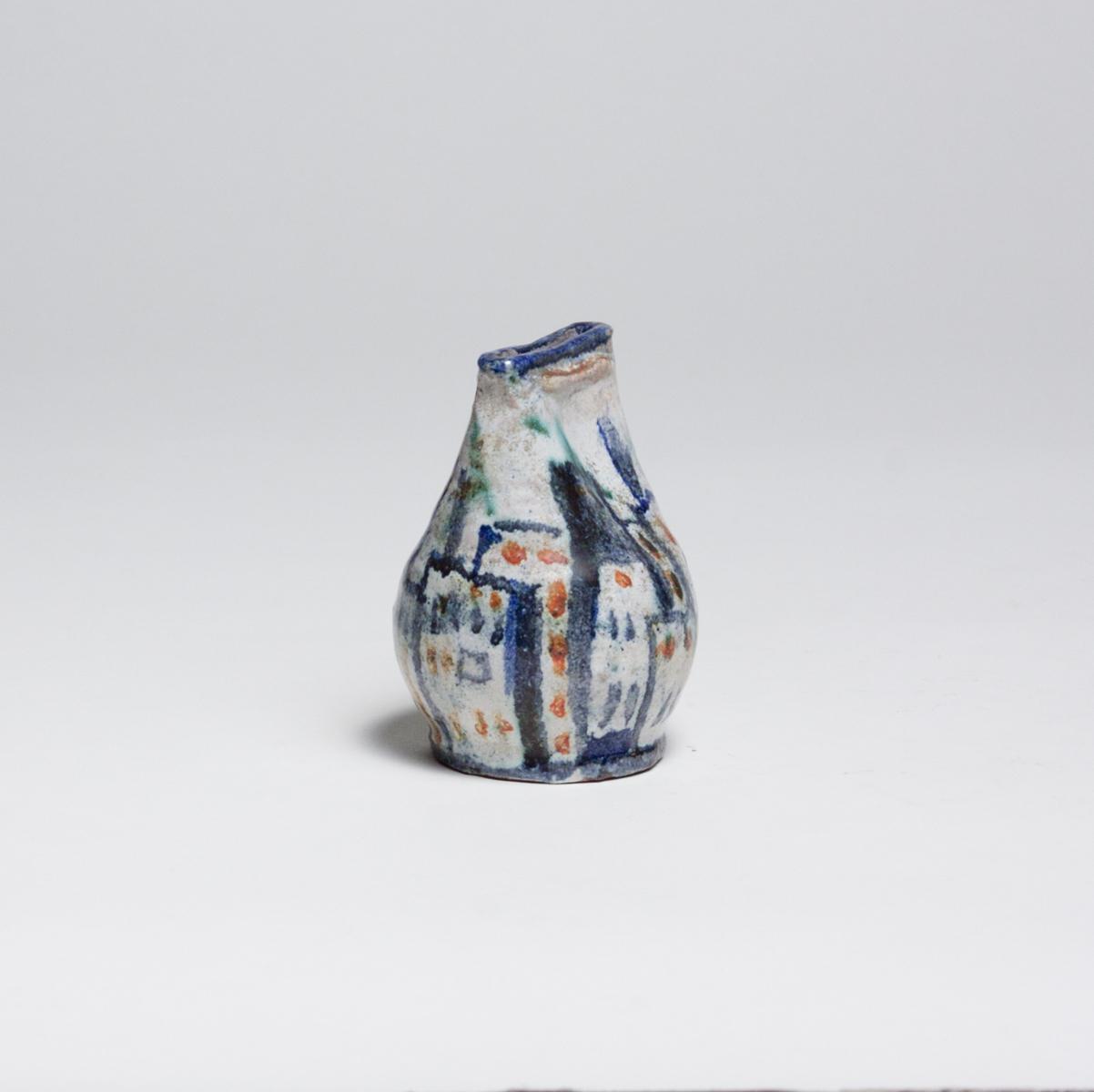 Gudrun Baudisch Vase with Cityscape Motif 2