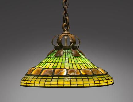 Tiffany Studios Turtle Back Border Hanging Shade 1