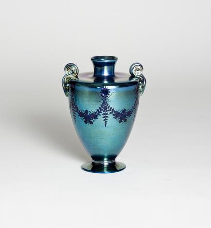 Tiffany Favrile Glass <br> Intaglio Vase 1