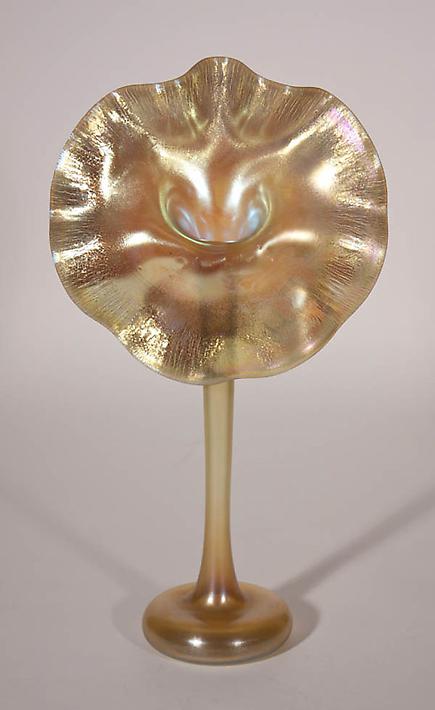 Tiffany Favrile Glass <br> Jack in the Pulpit Vase 1