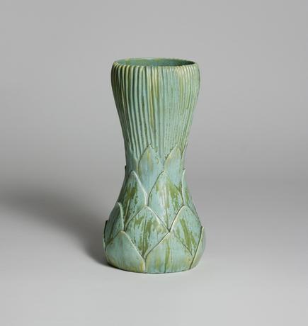 Tiffany Favrile Pottery <br> Tall Artichoke Vase 2