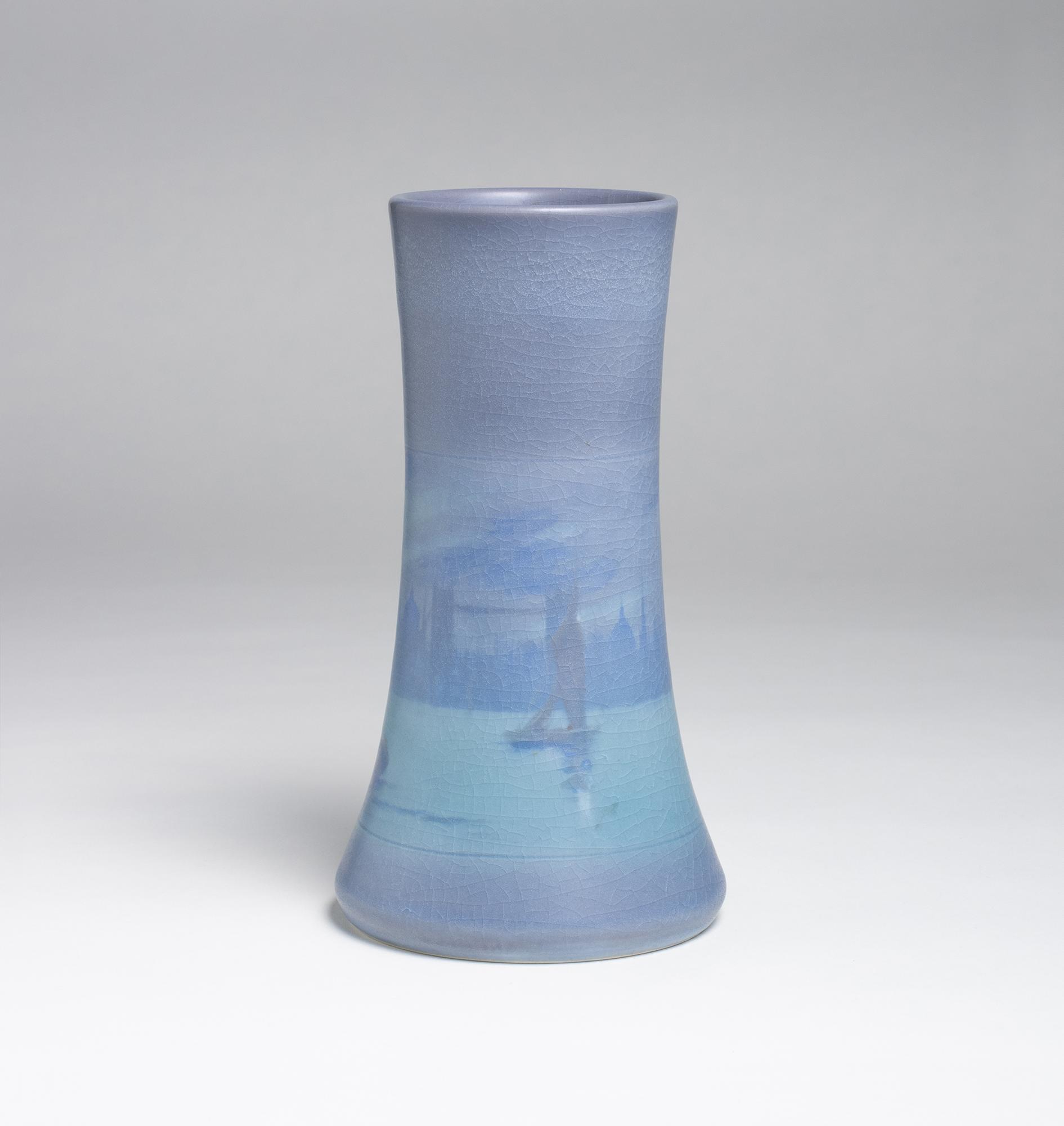 Fred Rothenbusch Scenic Vellum Harbor Vase 2