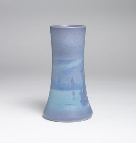 Fred Rothenbusch Scenic Vellum Harbor Vase 3