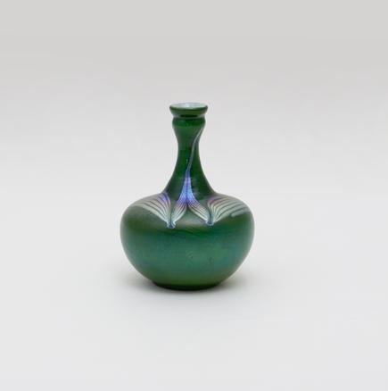 Tiffany Favrile Glass Decorated Cabinet Vase 1