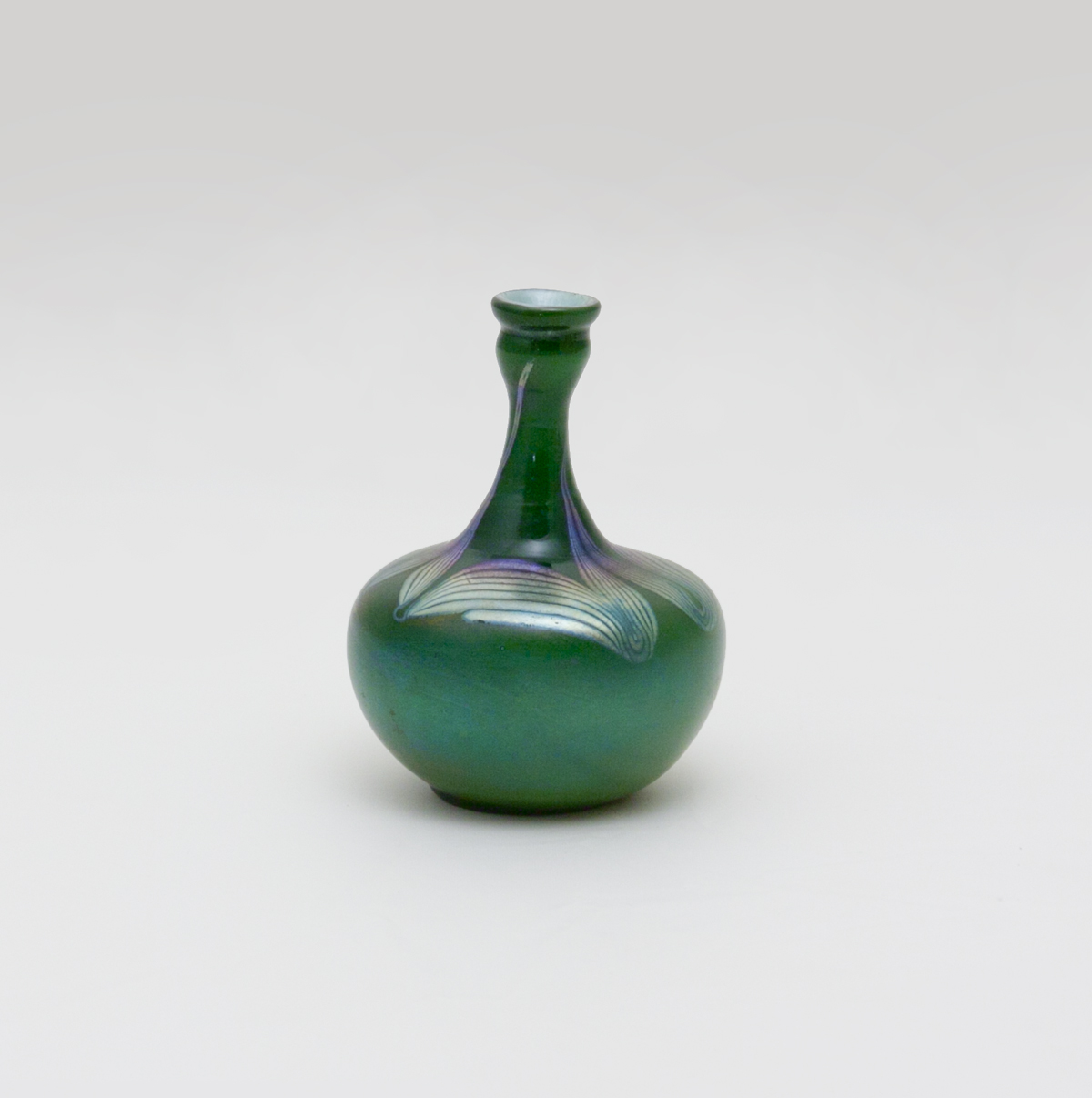 Tiffany Favrile Glass Decorated Cabinet Vase 2