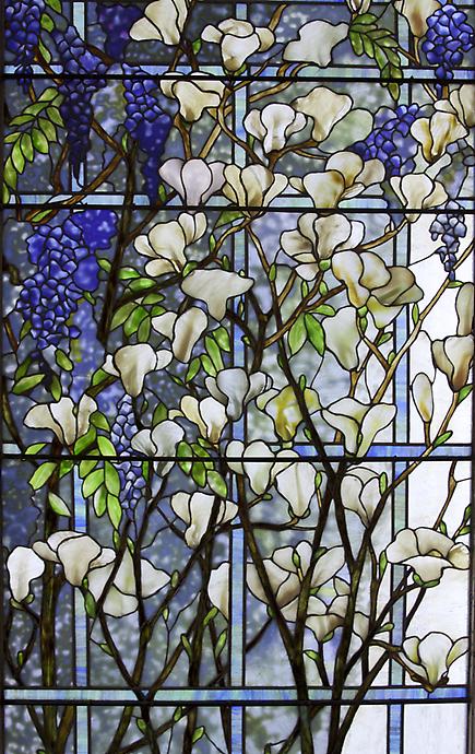 Tiffany Studios <br> Magnolia and Wisteria Window 2