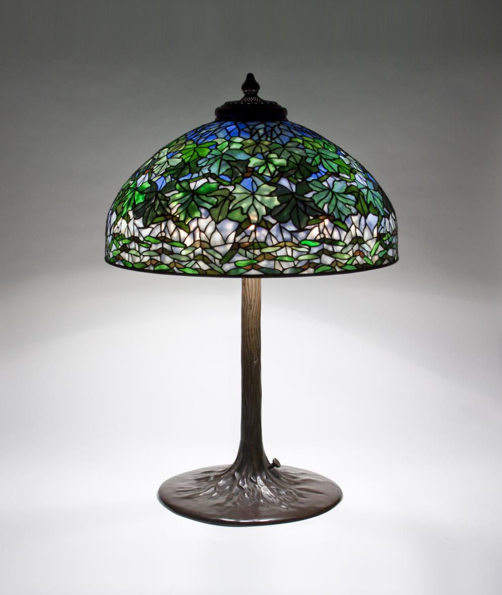 Tiffany Studios Maple Leaf Table Lamp 1