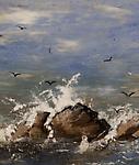 Mary Keenan for Rookwood<br><i>Waves Crashing on Shore</i>