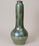 Tiffany Favrile Glass <br> Monumental Vase with Leaf and Vine Decoration