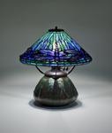 Tiffany Studios <br> Dragonfly Shade on Rare Mosaic Base