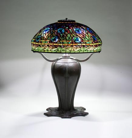 peacock table lamp