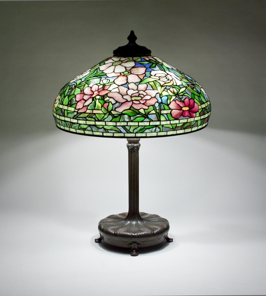 Tiffany Studios Peony Table Lamp 1