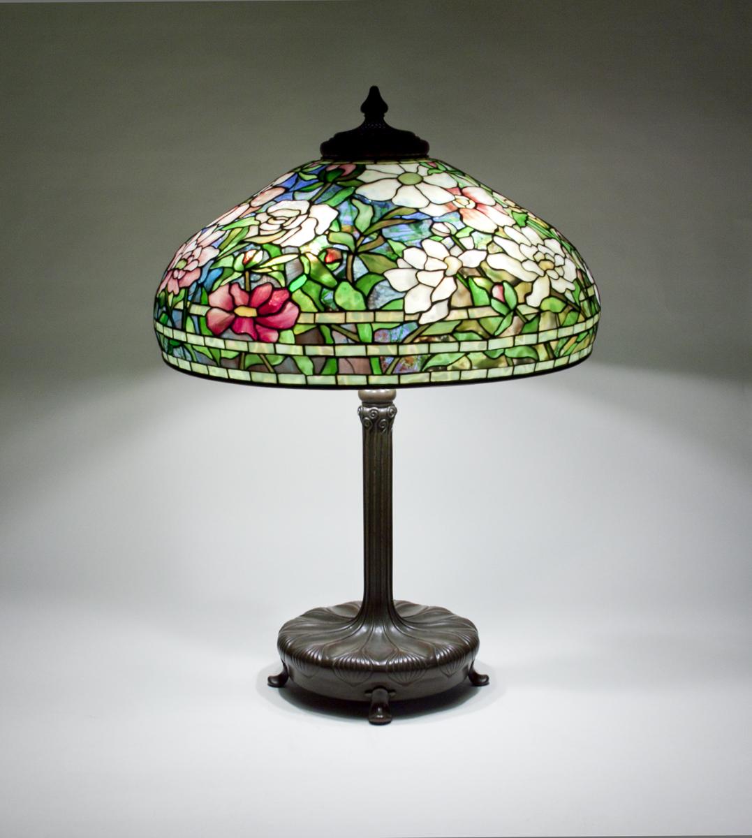 Tiffany Studios Peony Table Lamp 2
