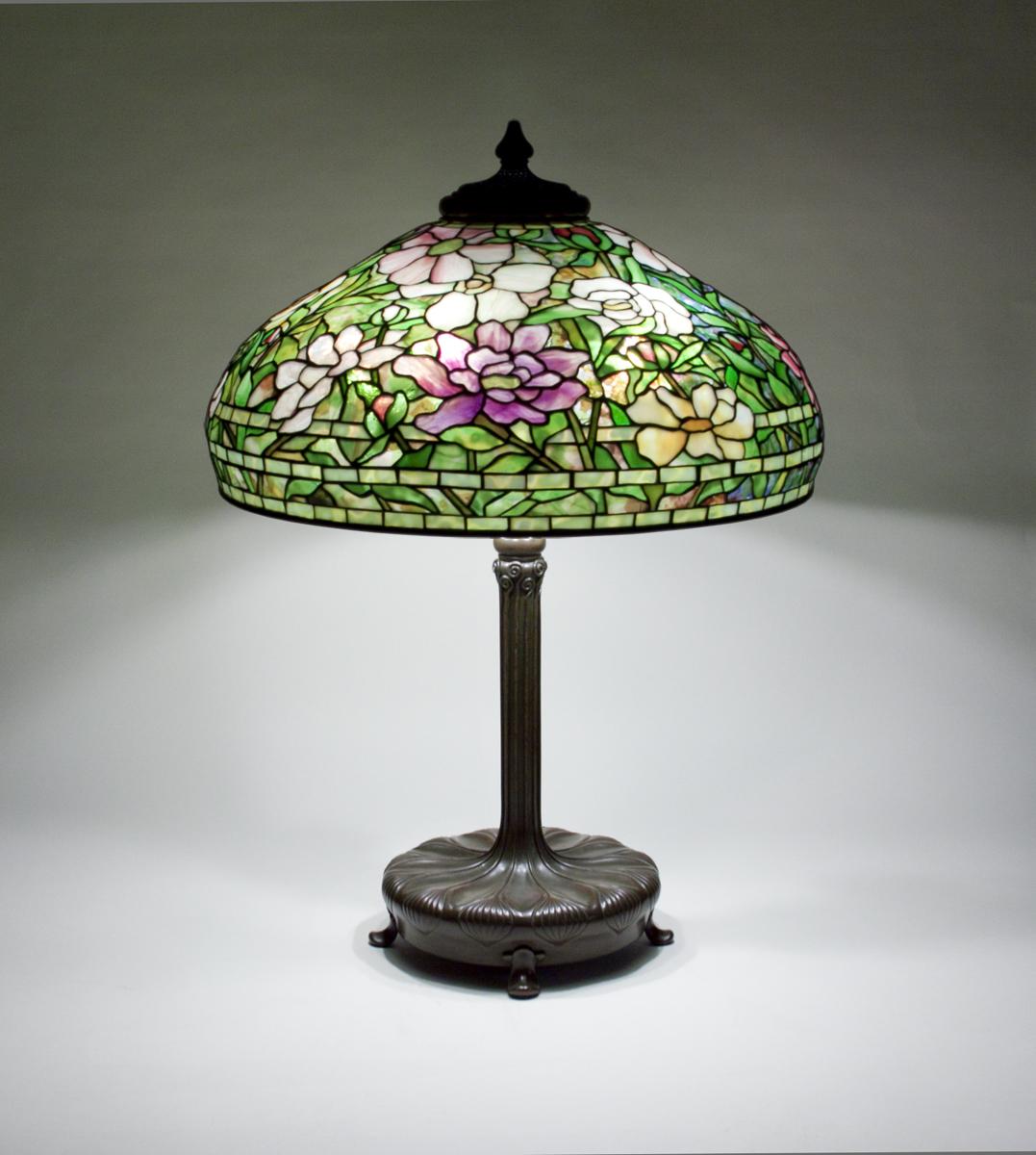Tiffany Studios Peony Table Lamp 3