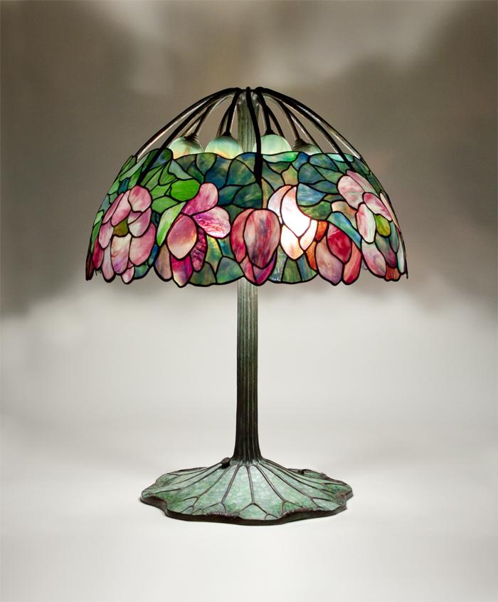 Tiffany Studios Rare Lotus Lamp 1