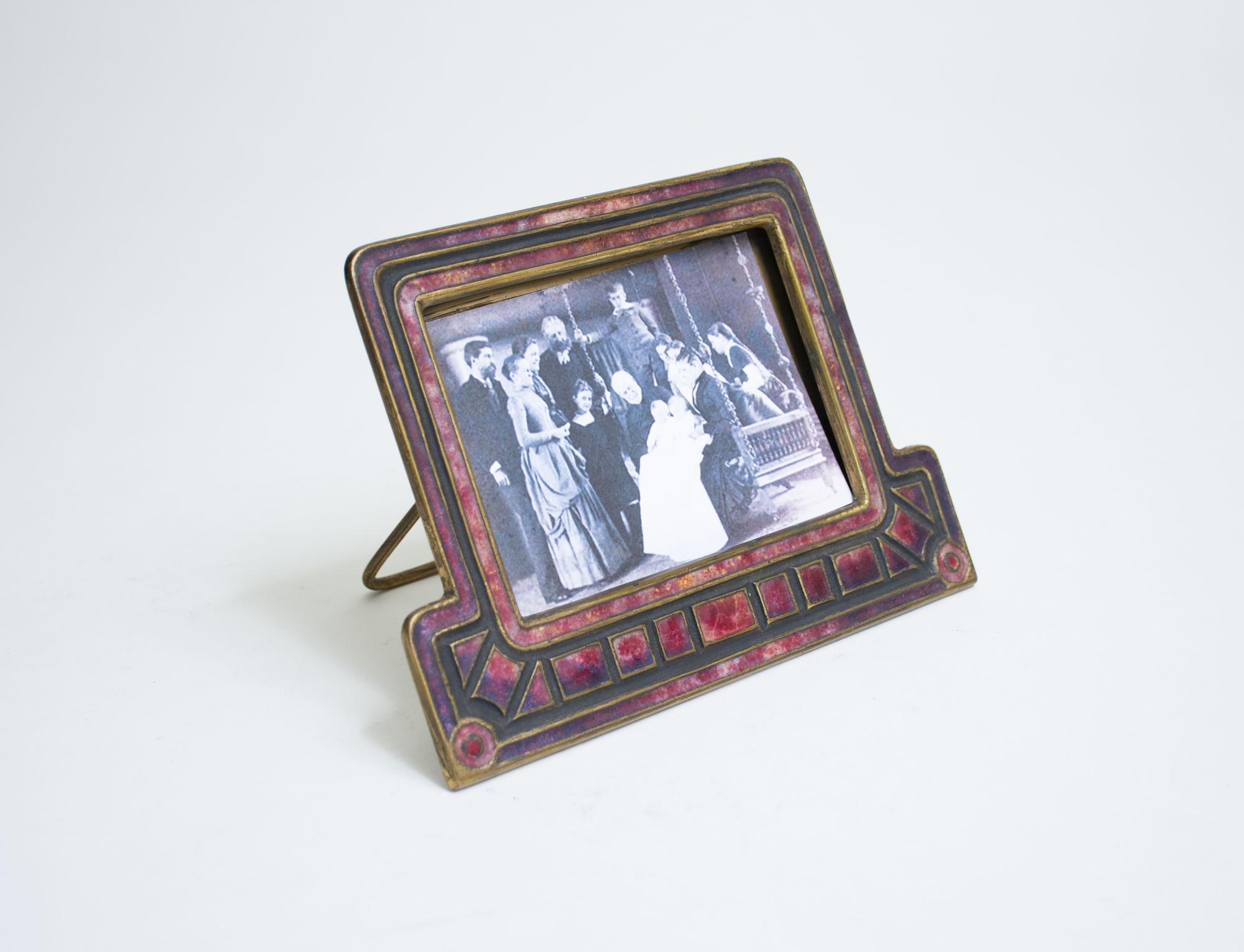 Louis C. Tiffany Furnaces Art Deco Calendar Frame 1