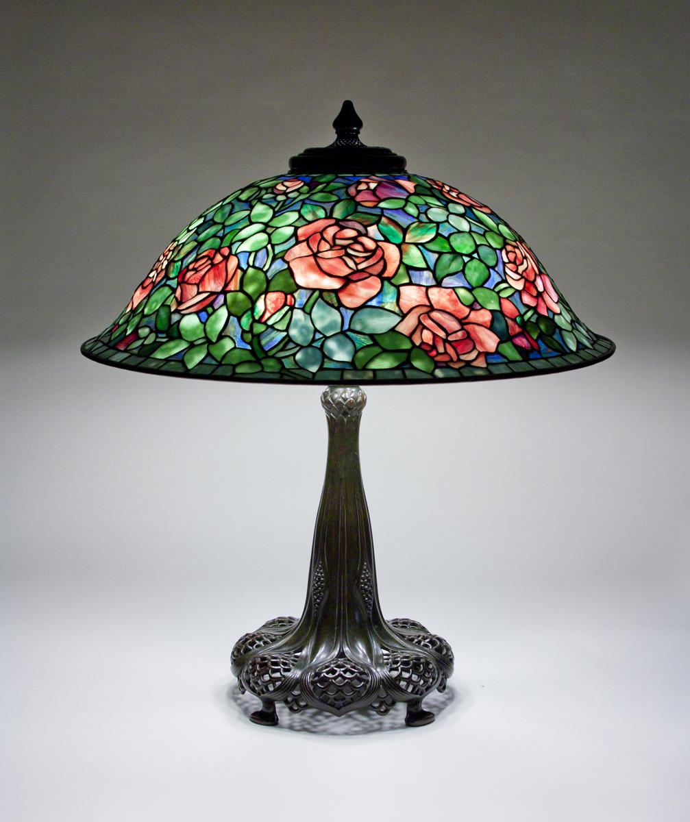 Tiffany Studios Rose Lamp 1