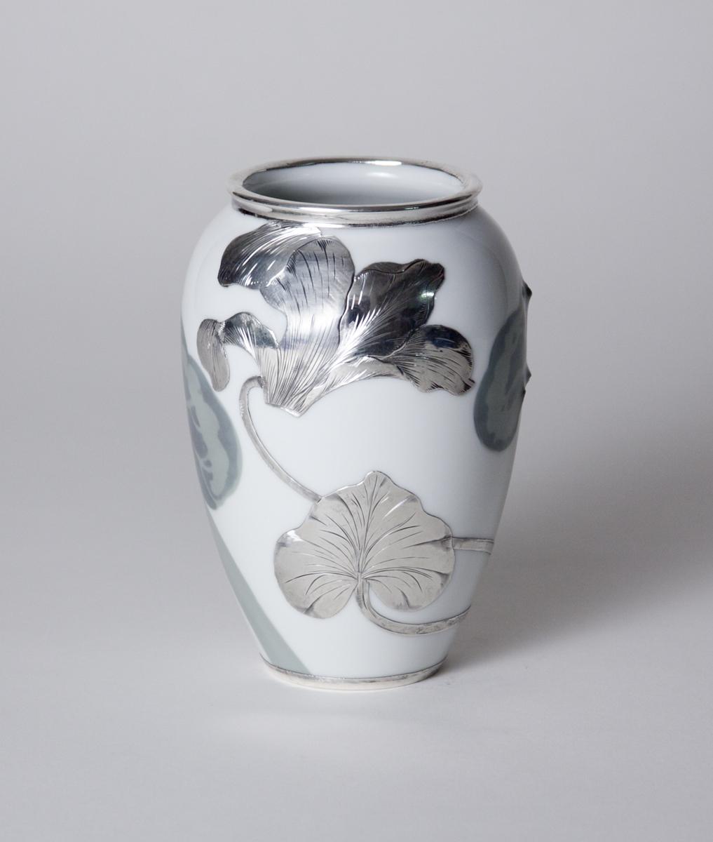 Rorstrand Sterling Silver Mounted Vase 2