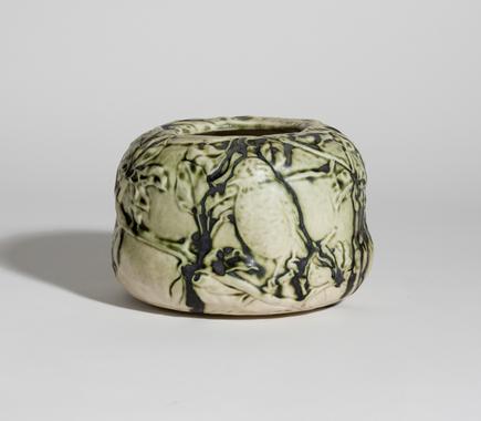 Tiffany Favrile Pottery Bowl with Songbirds 1