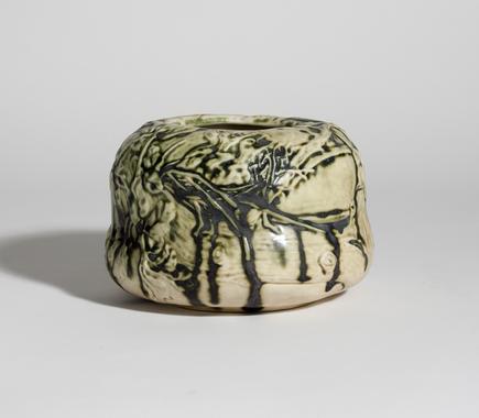 Tiffany Favrile Pottery Bowl with Songbirds 2