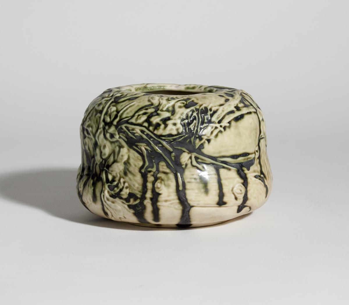 Tiffany Favrile Pottery Bowl with Songbirds 2